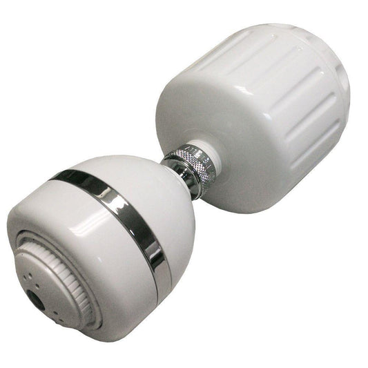 High-Output 3-Spray 4 in. Fixed Shower Head with Filter in White BUY ONE GET ONE FREE
